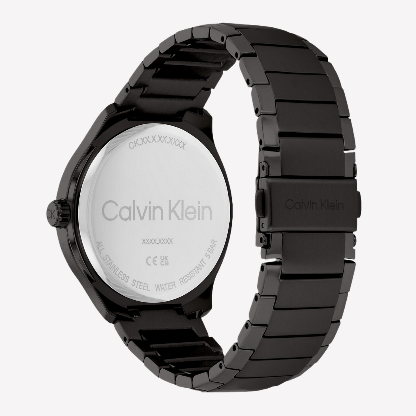 Calvin Klein Men Black Dial Bracelet Watch - Black