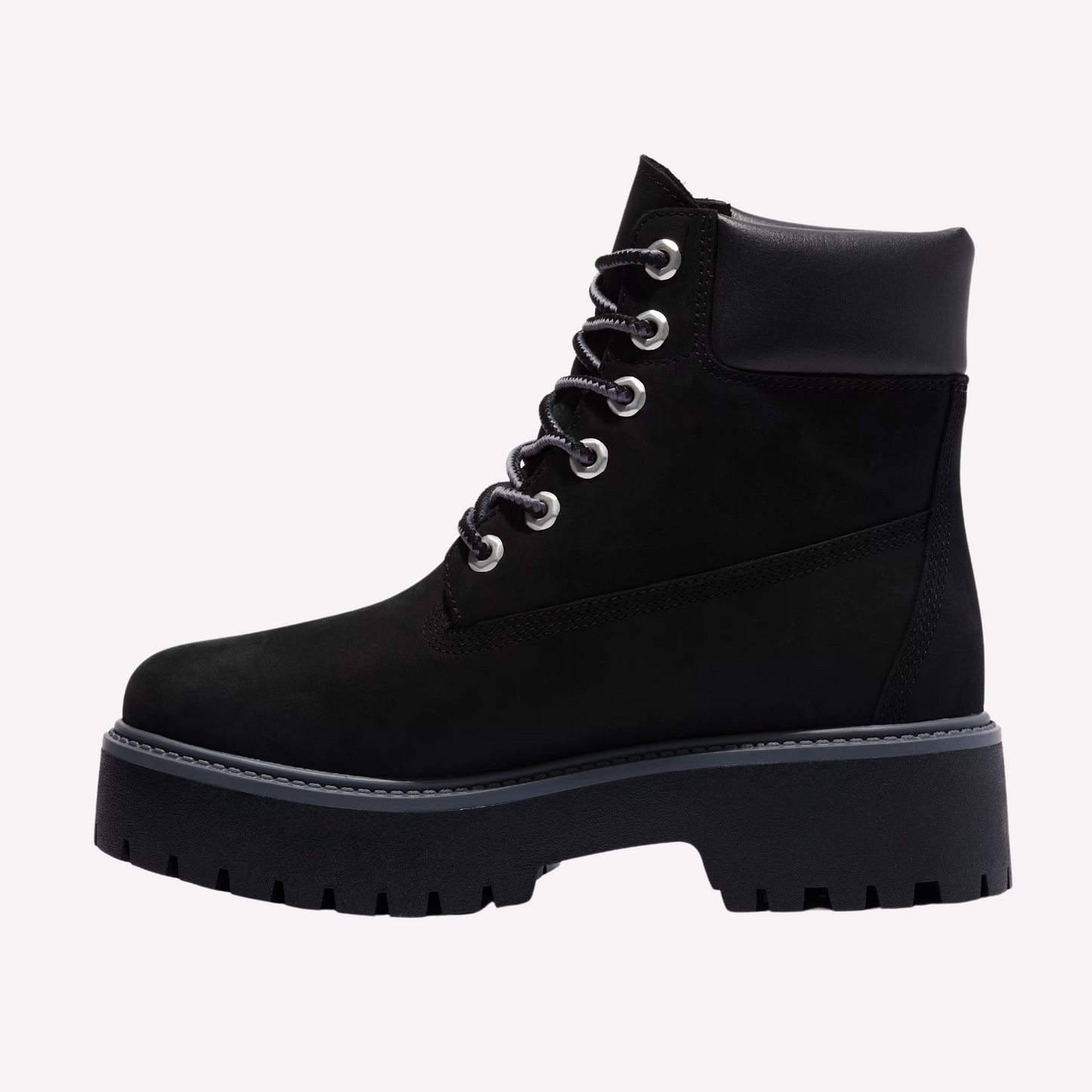 Timberland Women Stone Street Waterproof Platform - Black Nubuck