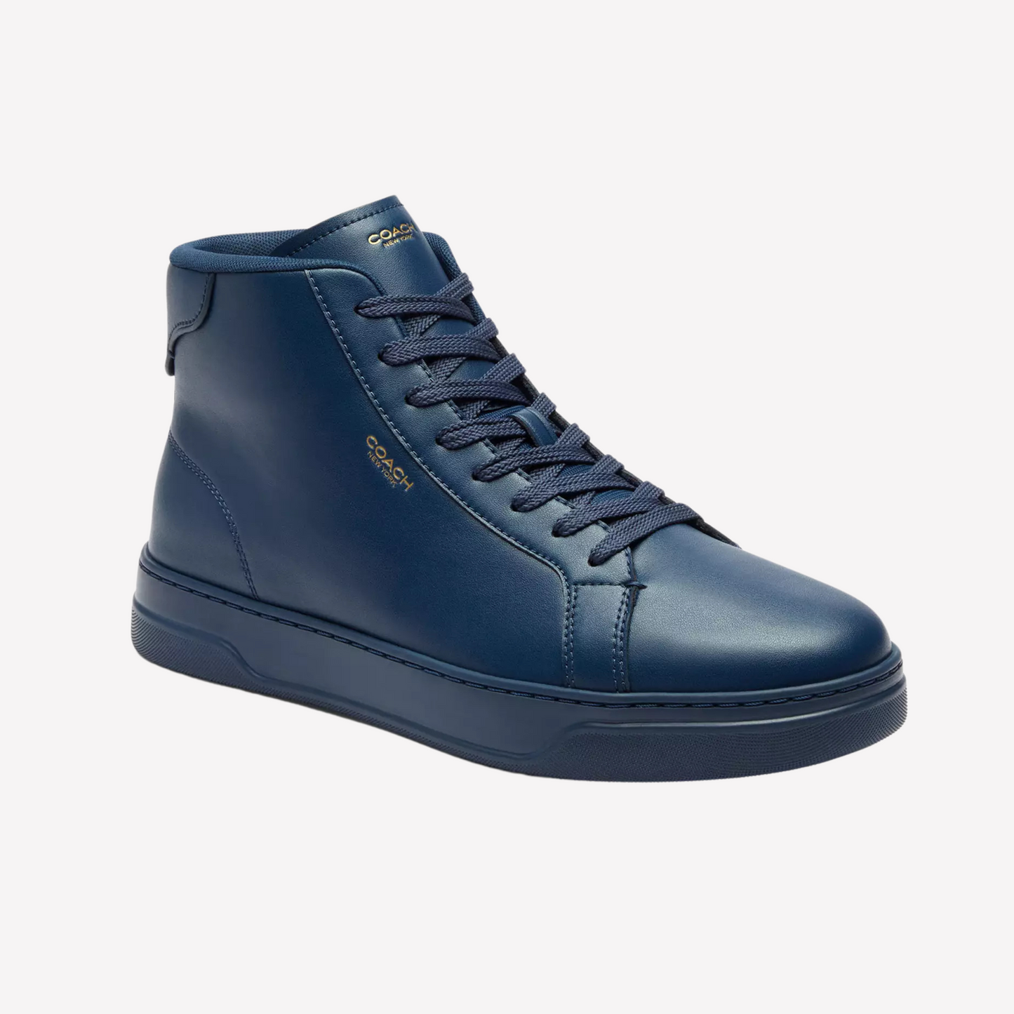 COACH Men's High Line High Top Sneaker - Deep Blue