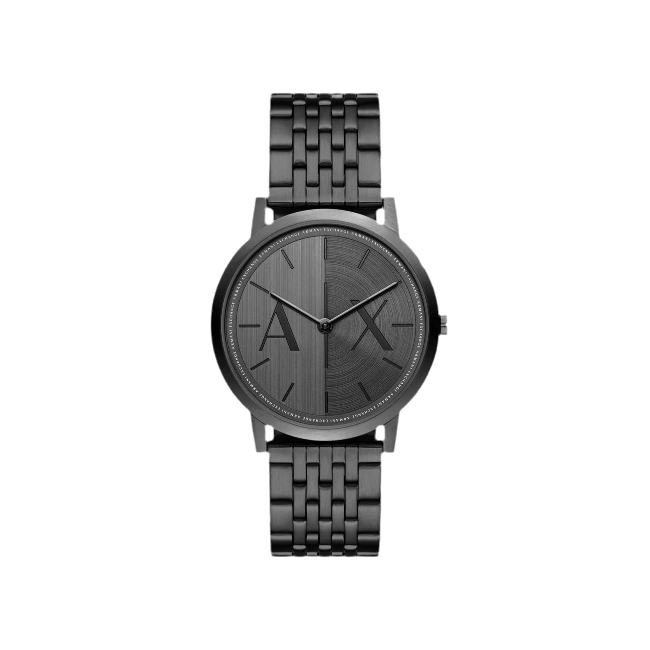 Armani Exchange Men Two-Hand Stainless Steel Watch - Black