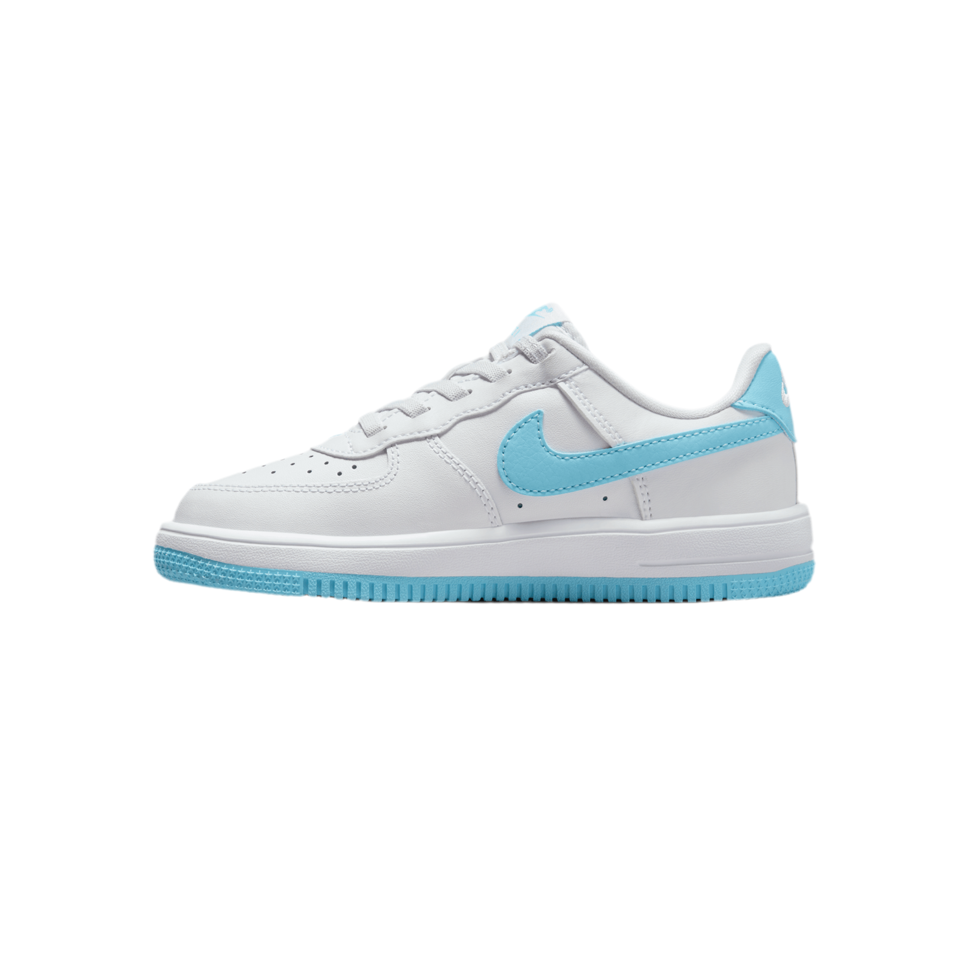 Nike Kids Air Force 1 Low EasyOn - White Blue