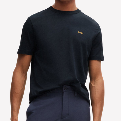 Hugo Boss Men Stretch Cotton T-Shirt - Dark Blue