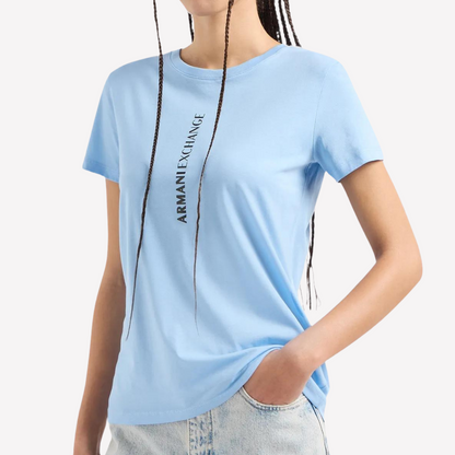 Armani Exchange Women Pima T-Shirts - Azure