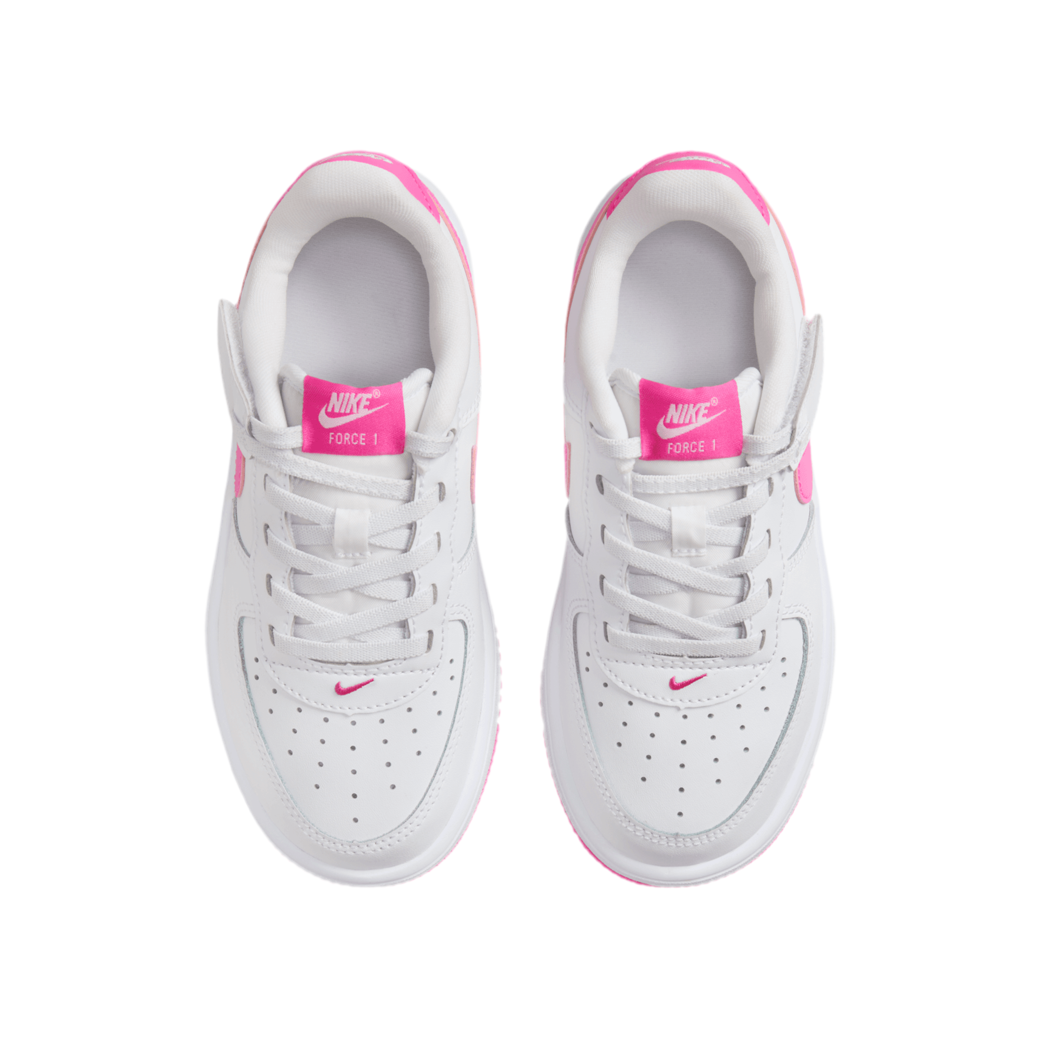 Nike Girls Kids Air Force 1 Low EasyOn - White Laser Fuchsia