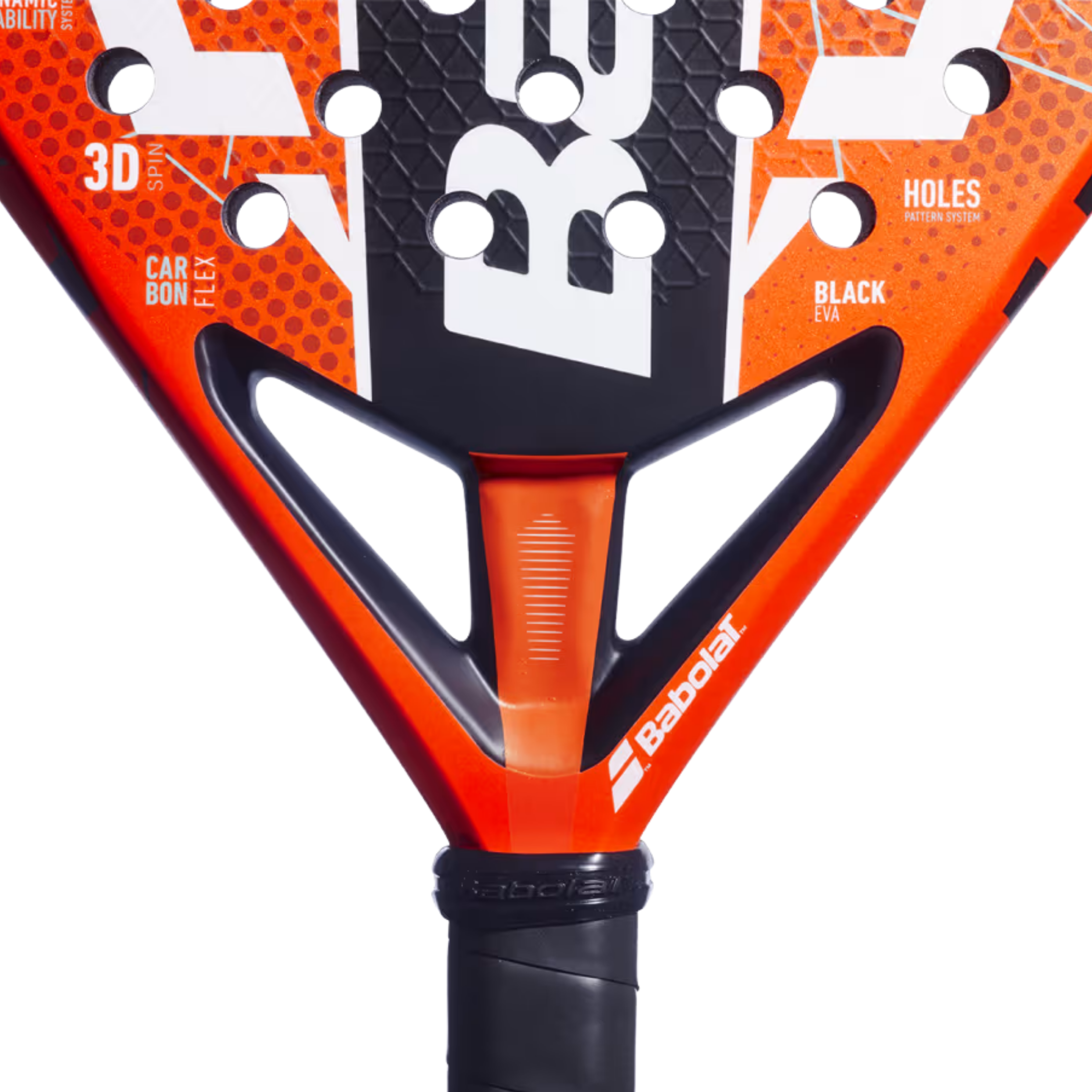 Babolat Veron Juan Lebrón 3.0 Padel Racket - Orange Black