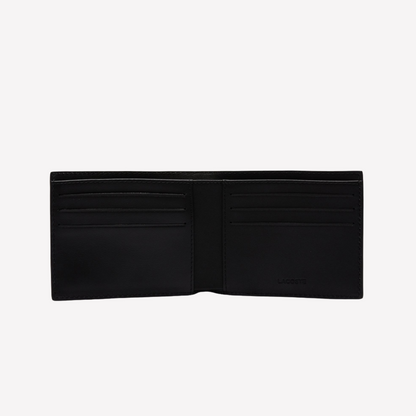 Lacoste Fitzgerald Leather 6-Card Wallet - Black