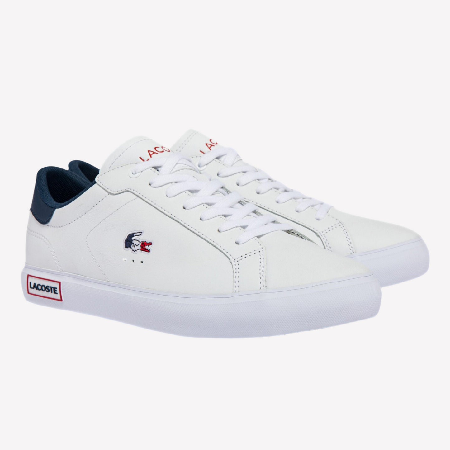 Lacoste Women Powercourt Leather - Blue Multi