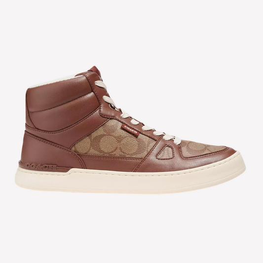 COACH Men's Clip Court High-top - Saddle