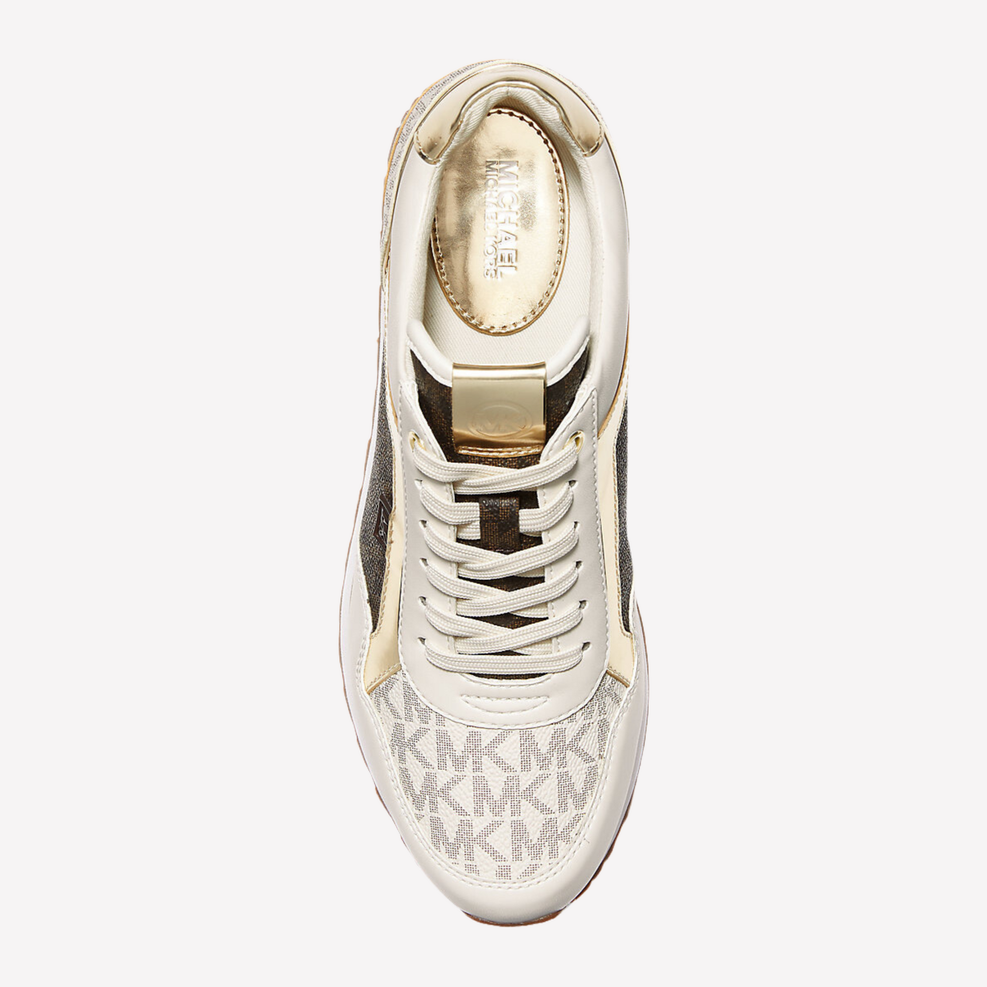 Michael Kors Women Maddy Logo Trainer Vanilla