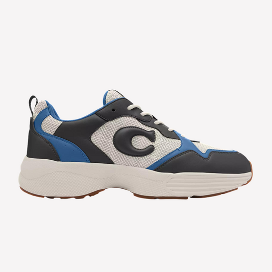 COACH Men's Strider Sneaker - Sky Blue Leather