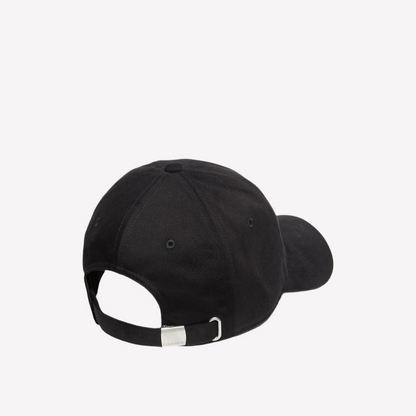 Calvin Klein Unisex Brushed Cotton Twill Logo Baseball Cap -  Black