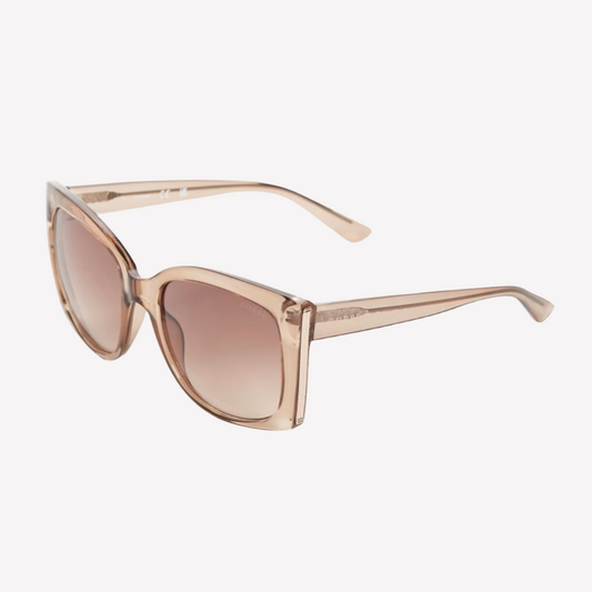 Guess Women Oversized Plastic Butterfly Sunglasses - Nude