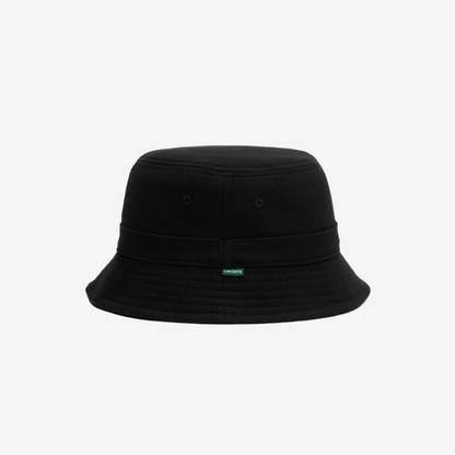 Lacoste Unisex Organic Cotton Bucket Hat - Black