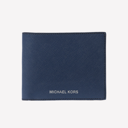 Michael Kors Harrison Saffiano Leather Wallet - Navy