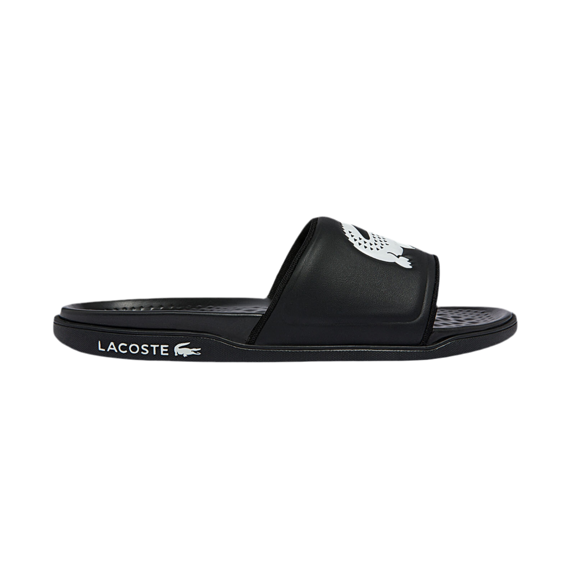 Lacoste Men Croco Dualiste Slides - Black