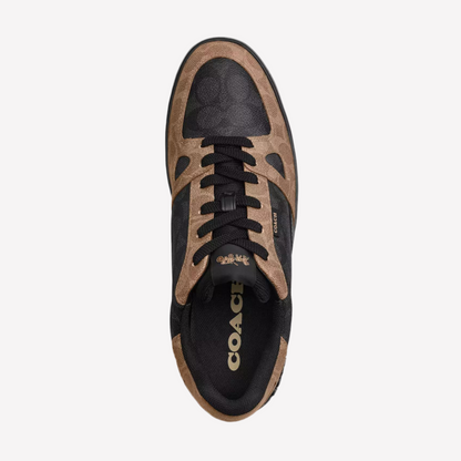 COACH Men's Clip Court Sneaker - Charcoal Khaki