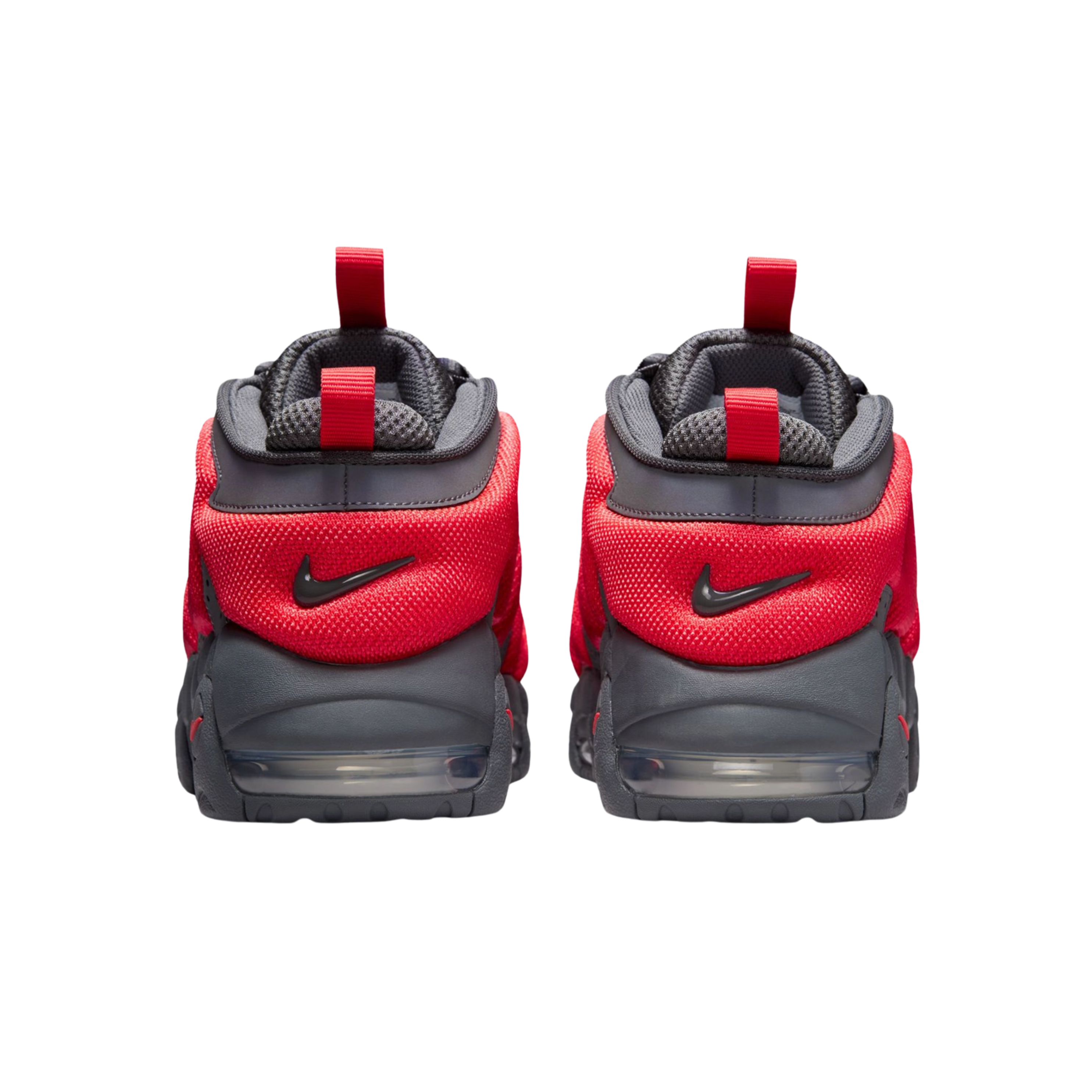 Nike Men's Air More Uptempo Low - Dark Grey Red
