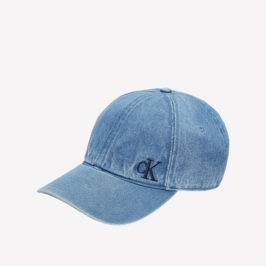 Calvin Klein Women Washed Denim Embroidered Logo Baseball Cap -  New Blue