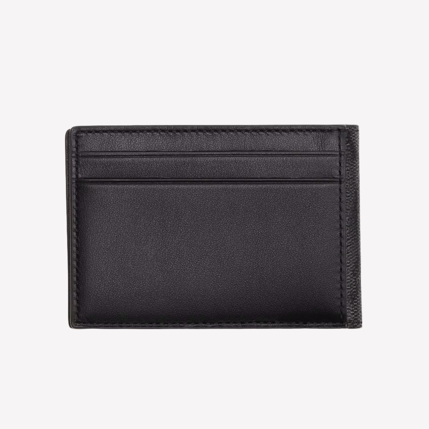 COACH Compact Bifold Wallet in Canvas - Black