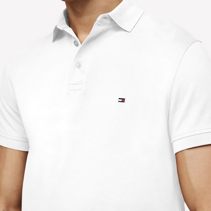 Tommy Hilfiger Men Slim Fit 1985 Polo - White