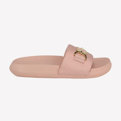 Guess Women Satin Pool Slides - Pink