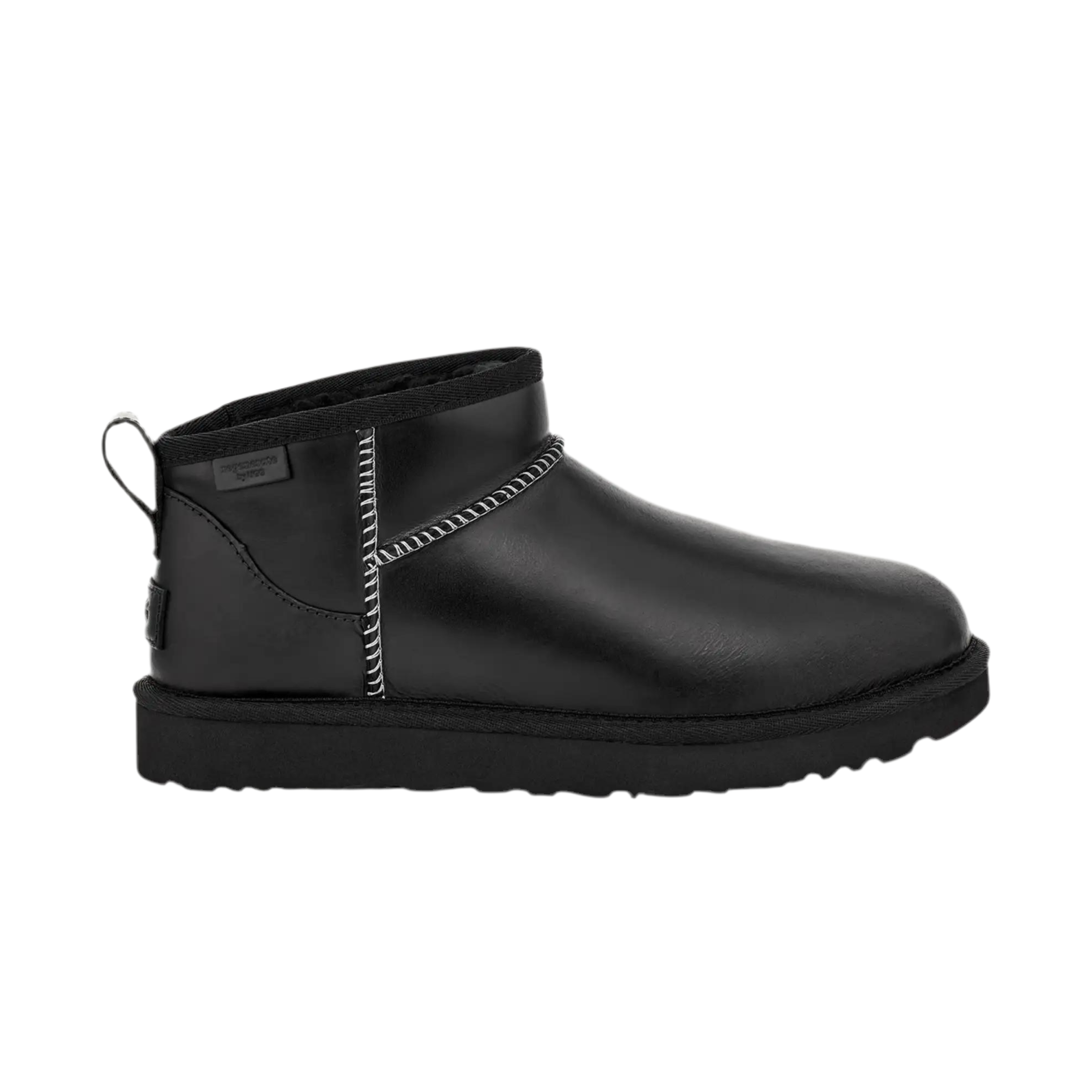 UGG Women Classic Ultra Mini LTHR Regen - Black
