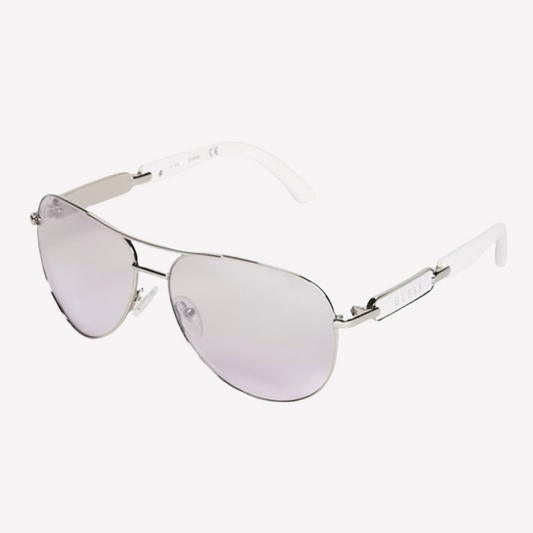 Guess Women Classic Aviator Sunglasses - White