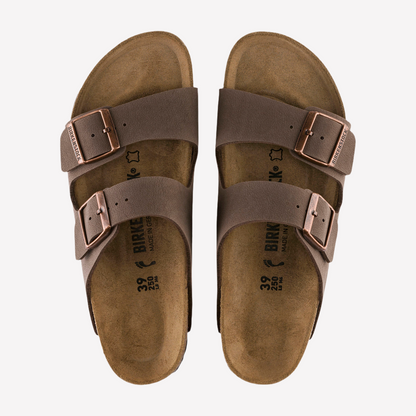 Birkenstock Unisex Arizona Birkibuc - Mocha