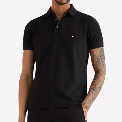 Tommy Hilfiger Men Slim Fit 1985 Polo - Black