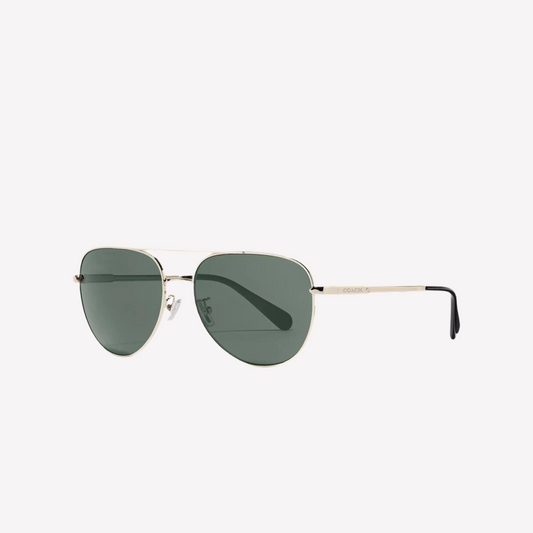 Coach Men Cooper Pilot Sunglasses - Green Solid