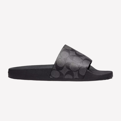 COACH Men's Signature Sandals - Black