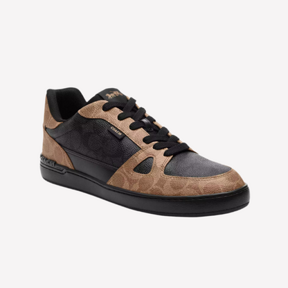 COACH Men's Clip Court Sneaker - Charcoal Khaki