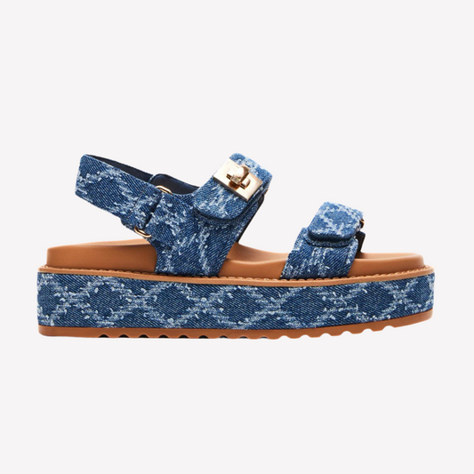 Steve Madden Women Bigmona Sandal - Denim