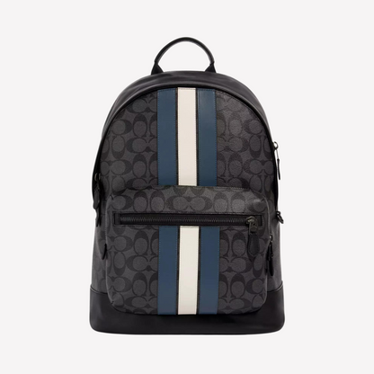 COACH West Backpack in Signature Canvas - Charcoal