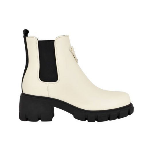 Guess Women Arrived Chelsea Ankle Booties - Ivory