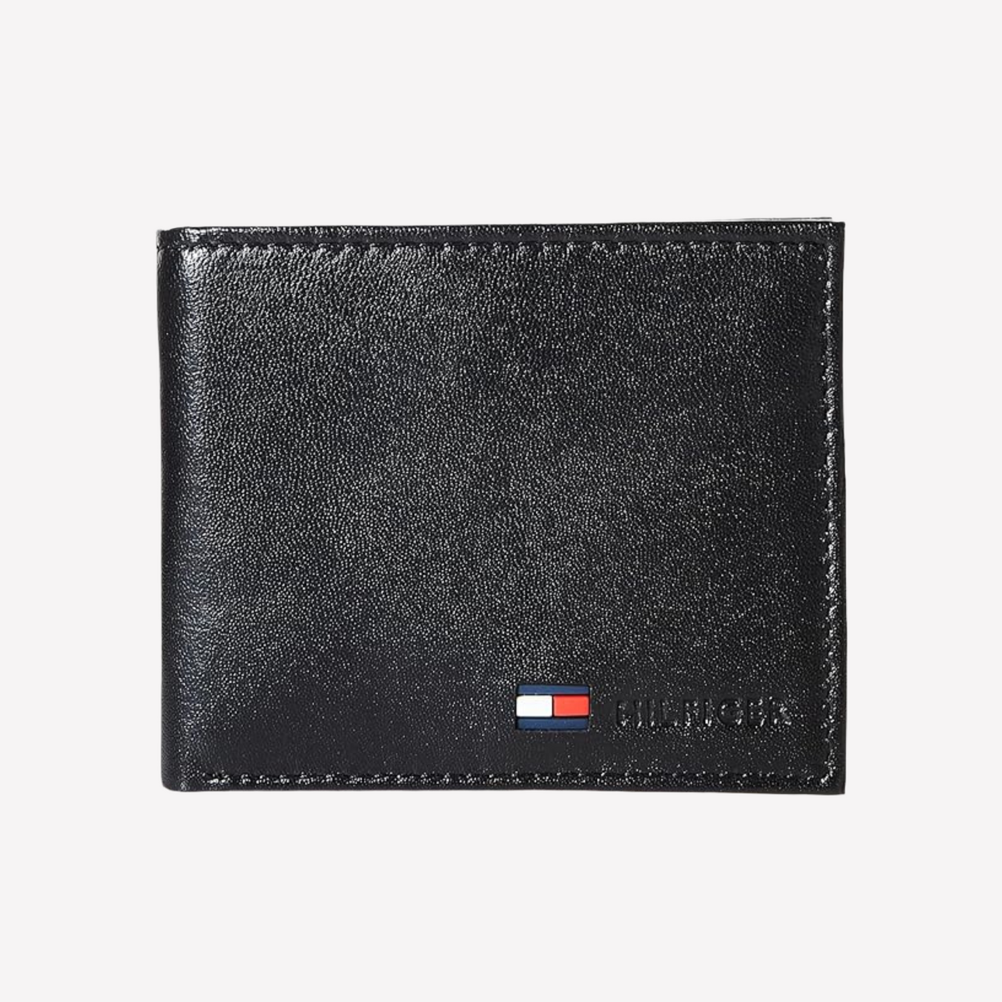 Tommy Hilfiger Leather Slim Bifold Wallet - Black Coin Pocket