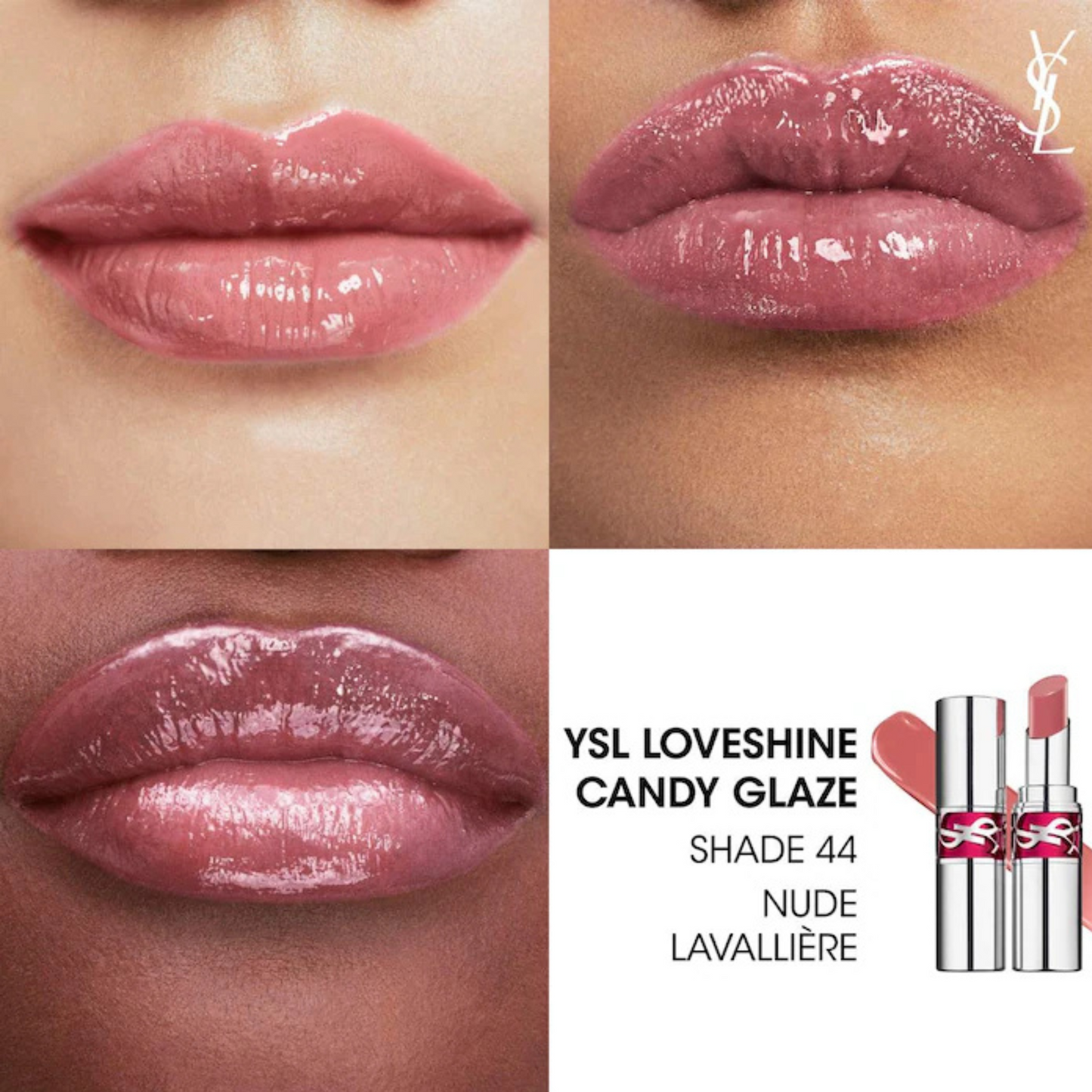 Yves Saint Laurent Candy Glaze Lip Gloss Stick - 44 Nude Lavalliere