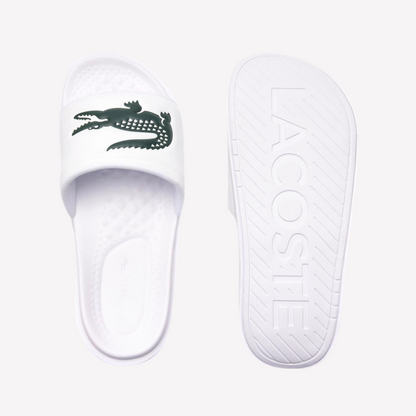 Lacoste Men Croco Dualiste Slides - White