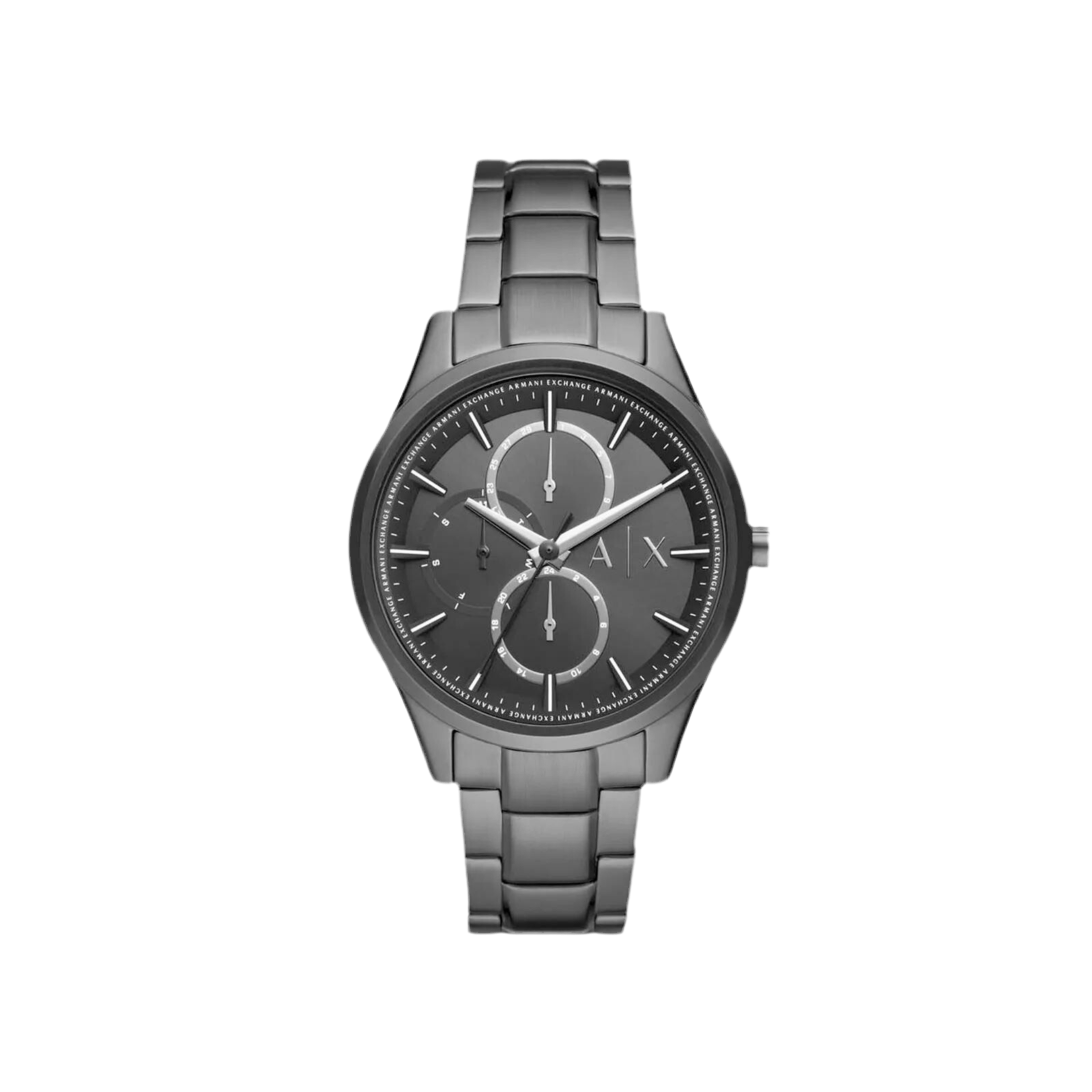 Armani Exchange Men Steel Strap Watch - Black