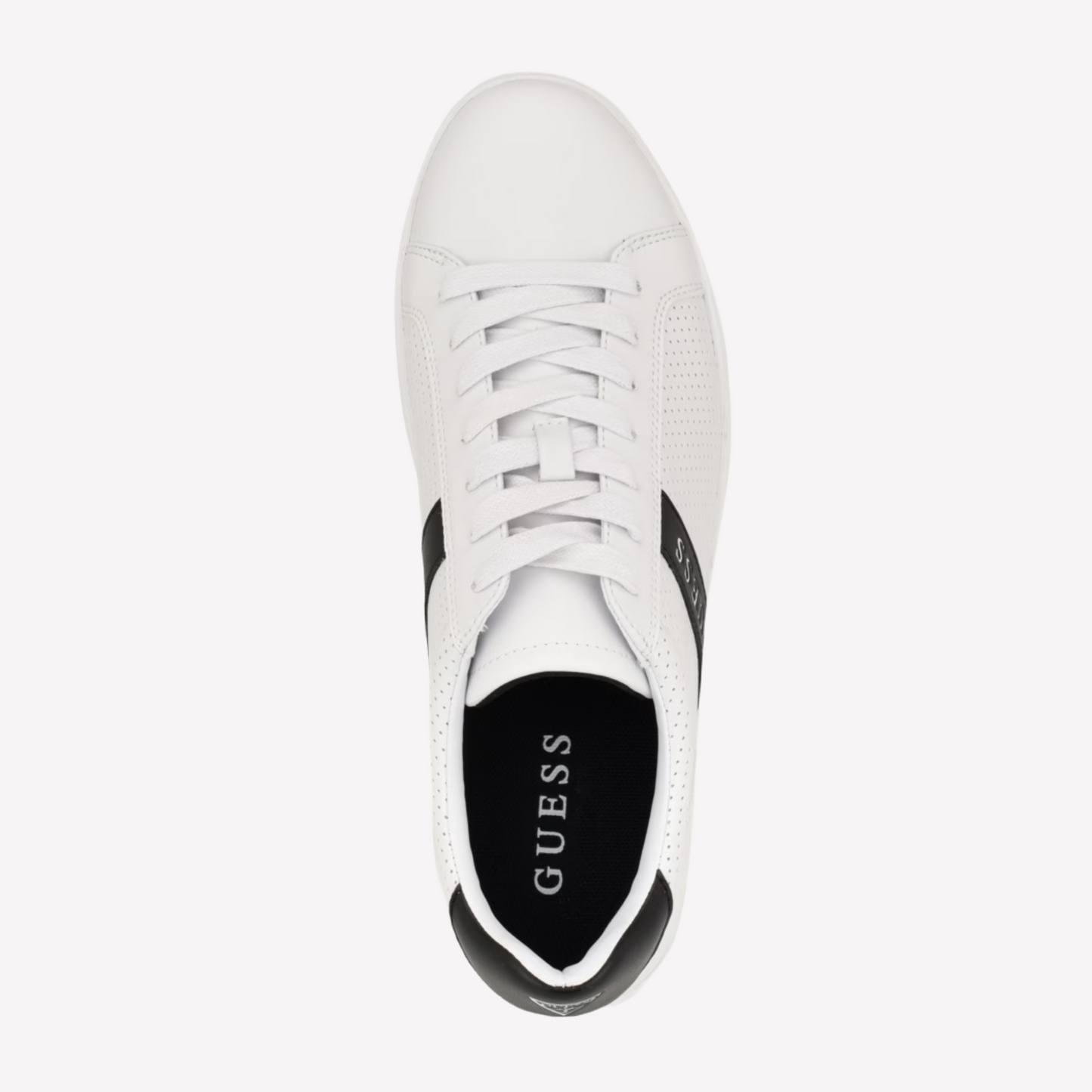 Guess Men Bixly Signature Stripe Sneakers - White