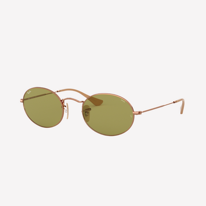 Ray-Ban Unisex Oval Washed Evolve Sunglasses - Polished Copper