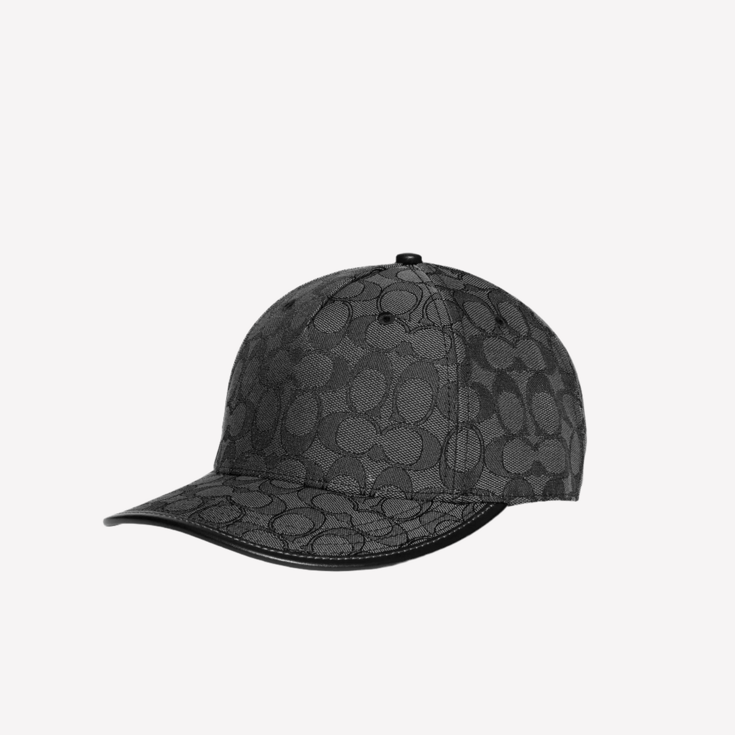 Coach Unisex Signature Jacquard Baseball Cap - Charcoal