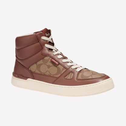 COACH Men's Clip Court High-top - Saddle