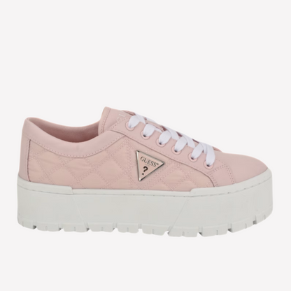 Guess Women Tesie Quilted Platform Sneakers - Pink