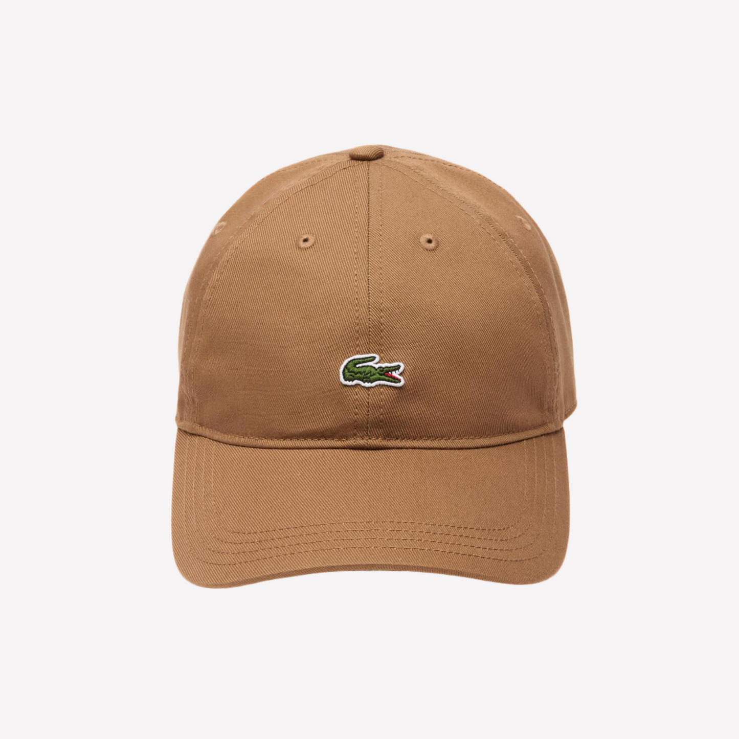 Lacoste Unisex Organic Cotton Twill Cap - Brown