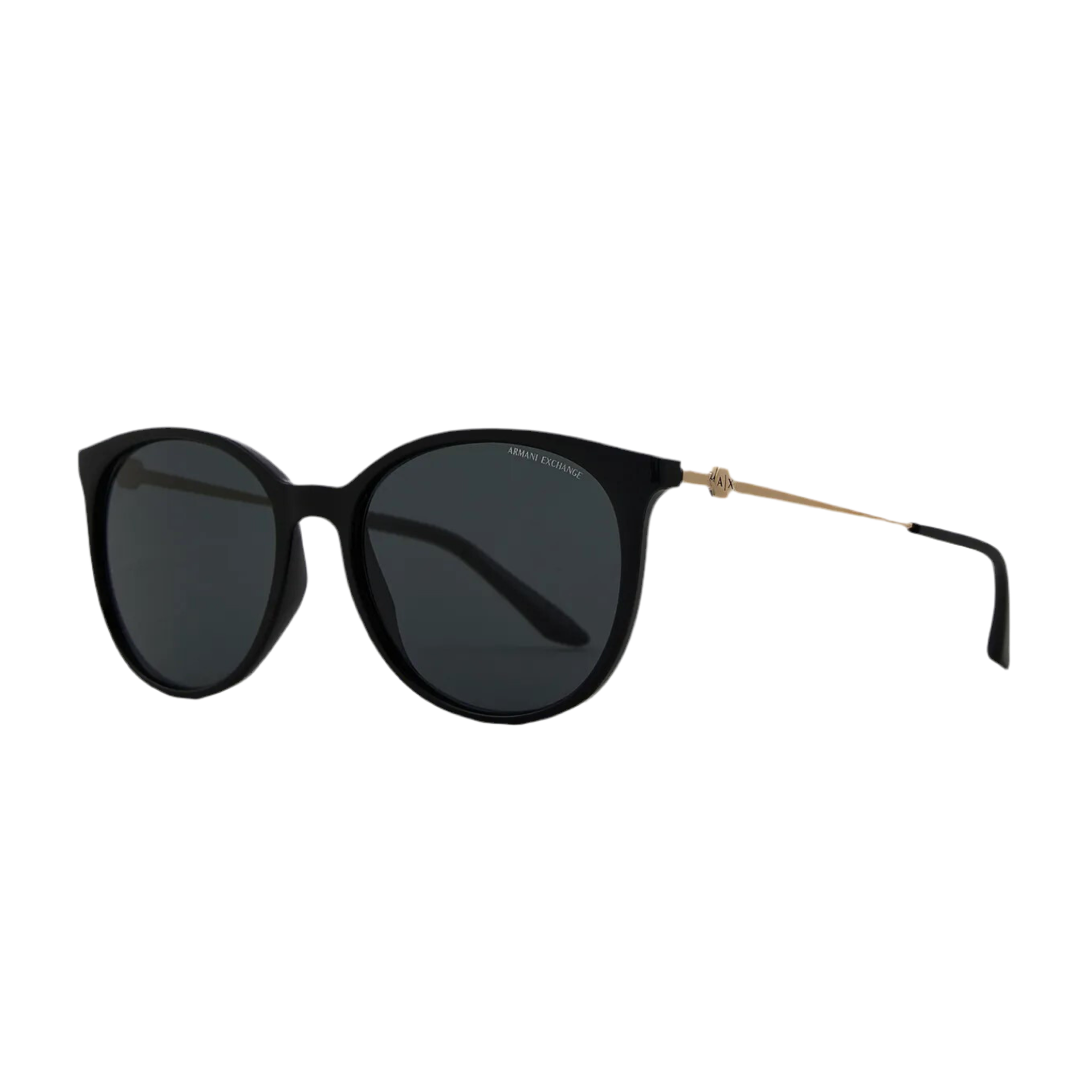 Armani Exchange Women Round Pantos Sunglasses - Black