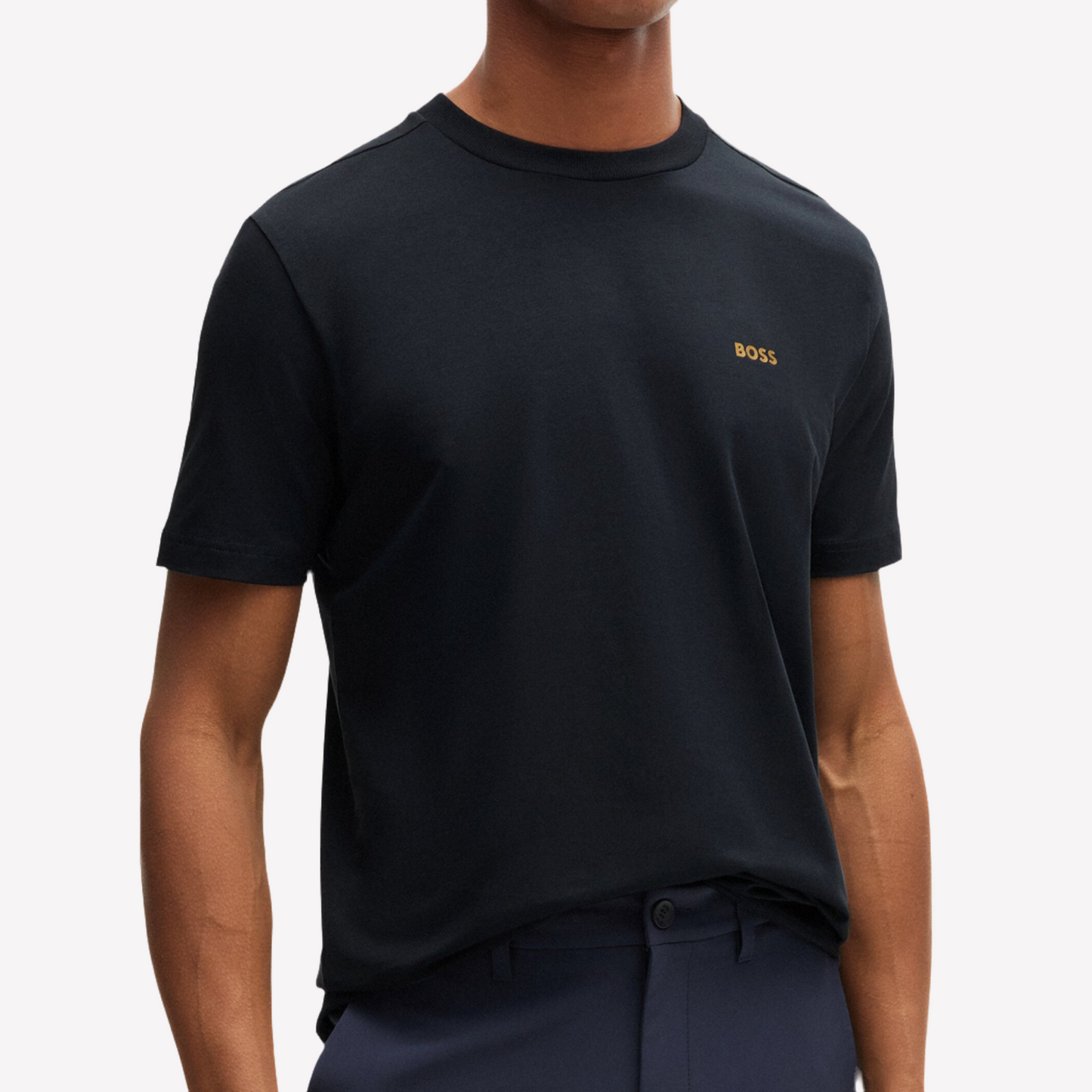 Hugo Boss Men Stretch Cotton T-Shirt - Dark Blue