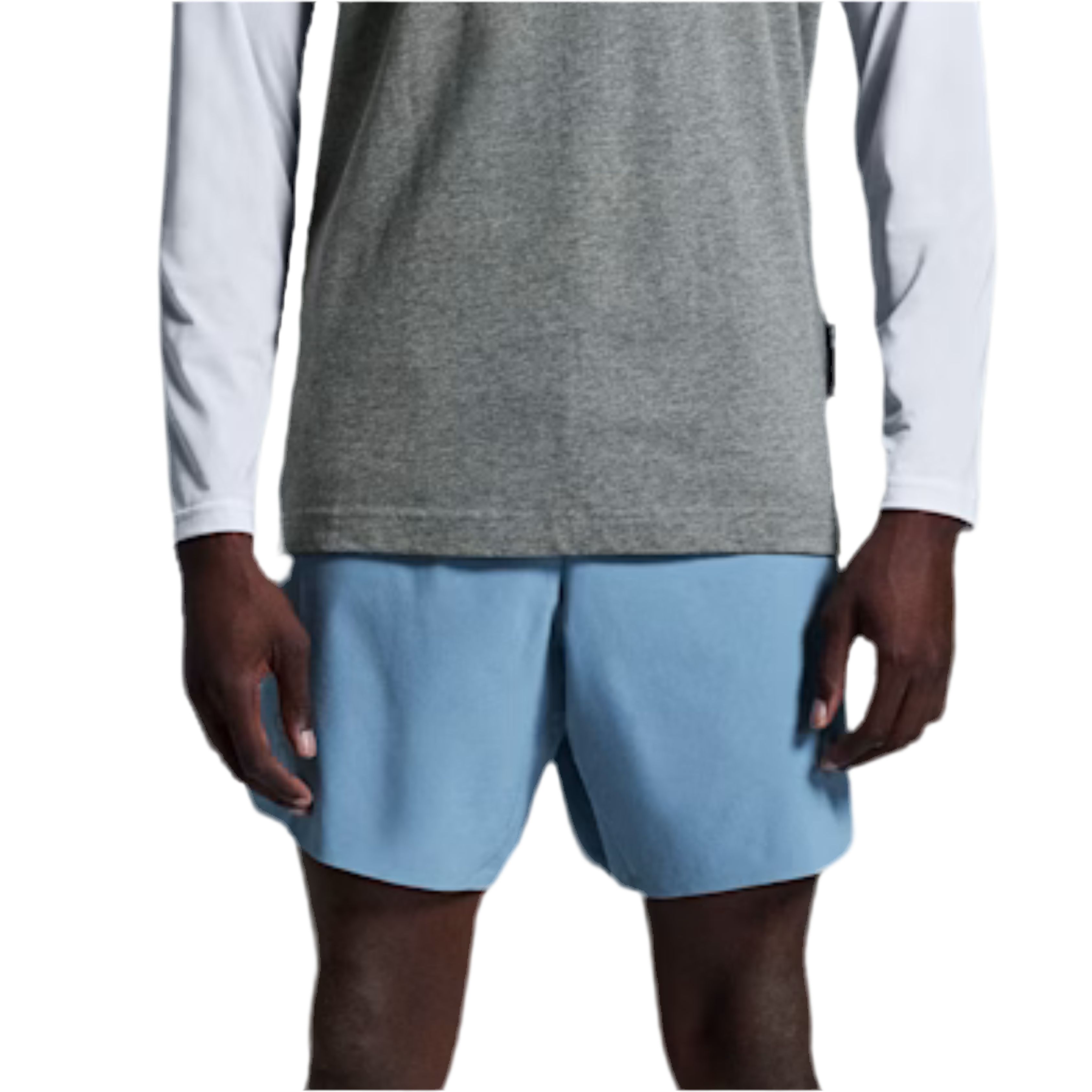 ON Men Train Shorts M - Chambray