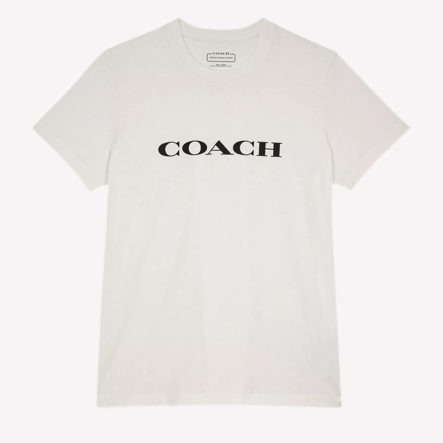 COACH Women Essential T Shirt In Organic Cotton -  White