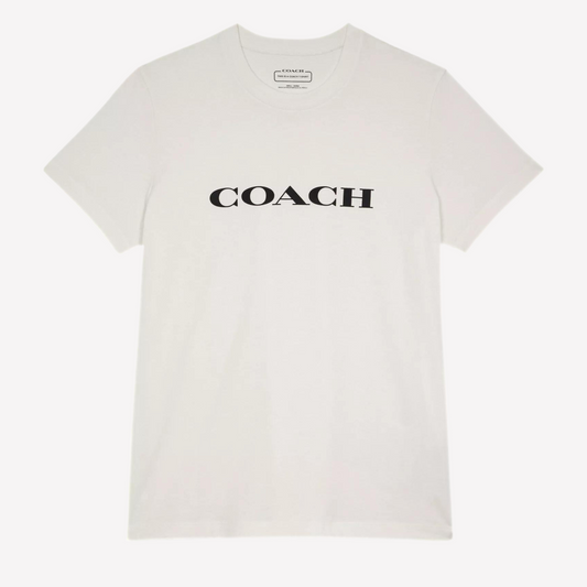 COACH Women Essential T Shirt In Organic Cotton -  White